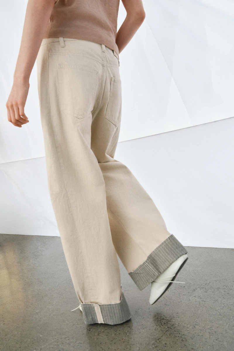 ZW COLLECTION RELAXED MID-RISE JEANS