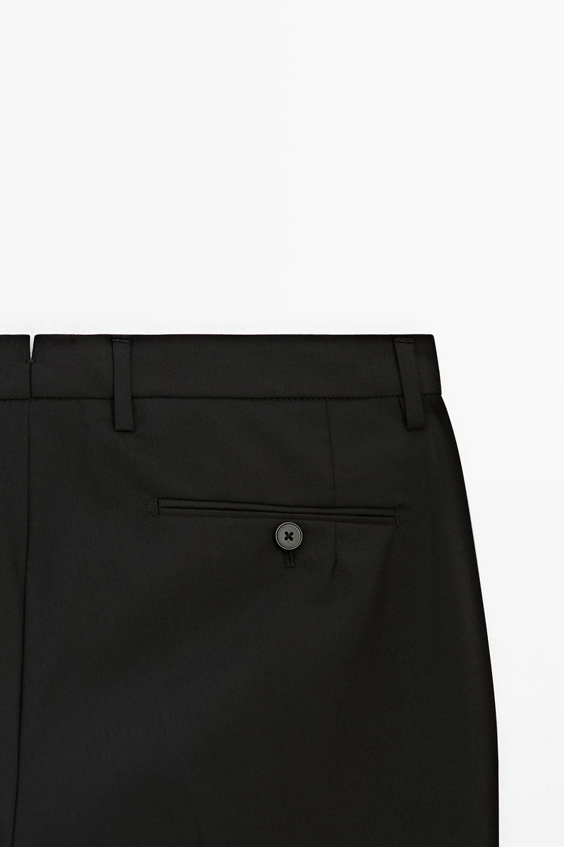 100% wool suit pants