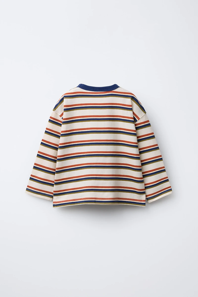 HEAVYWEIGHT STRIPED T-SHIRT