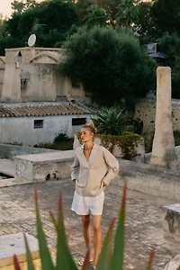 BLOUSE IMPRIMÉE À RAYURES