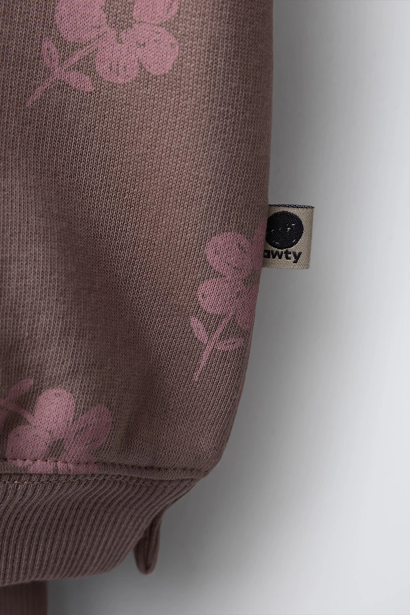 FLORAL SWEATSHIRT AND LEGGING SET