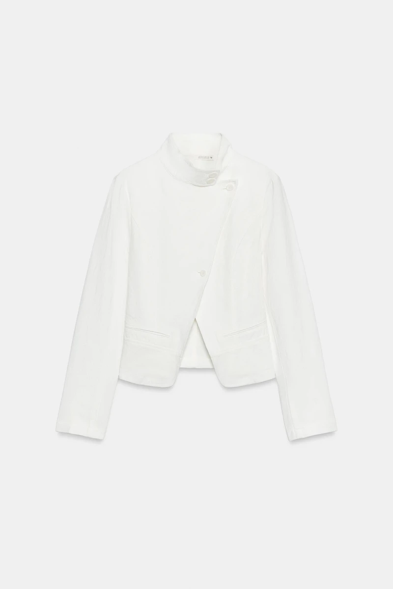 RAMIE BLEND WRAP JACKET