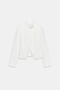RAMIE BLEND WRAP JACKET