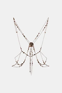 BEADED METAL BODY CHAIN