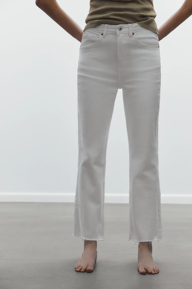 JEAN TRF COURT ÉVASÉ TAILLE HAUTE