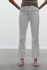 JEAN TRF COURT ÉVASÉ TAILLE HAUTE