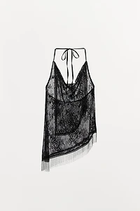 BEADED HALTER TOP
