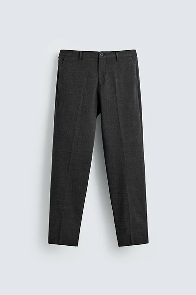 TEXTURED SUIT PANTS