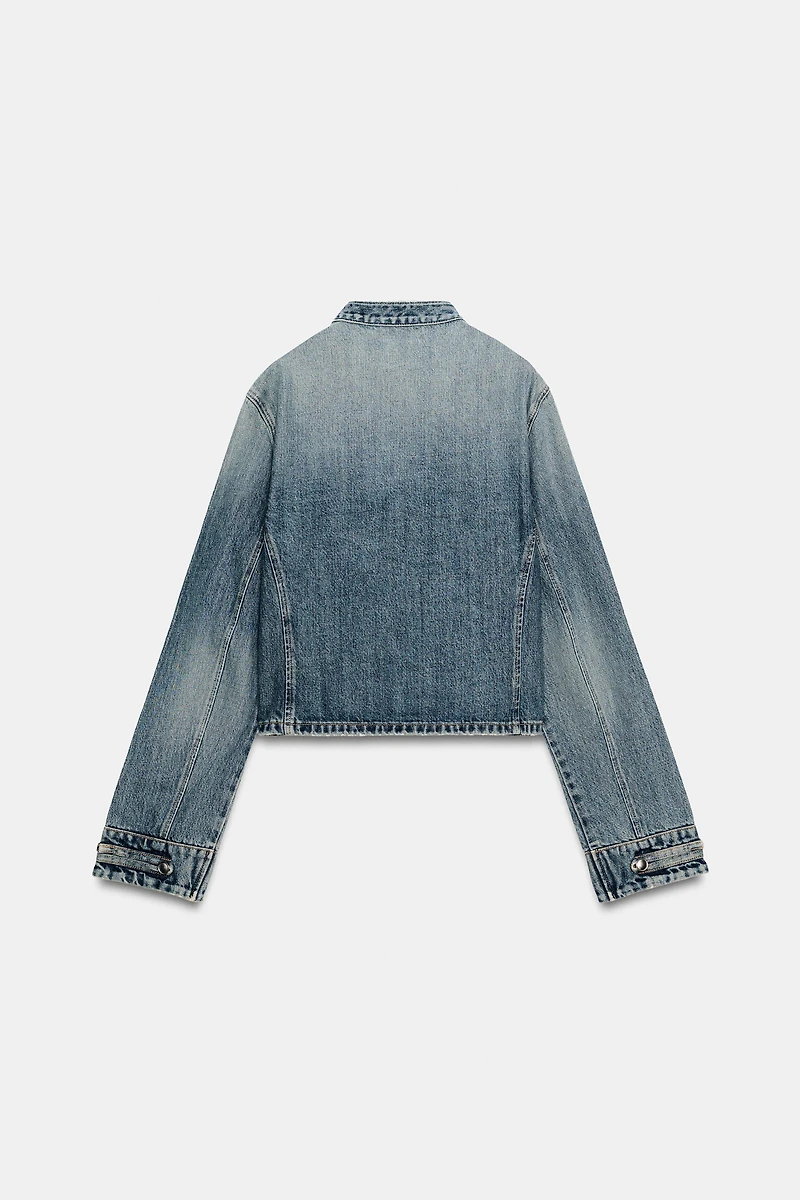 TRF FITTED BUTTON DENIM JACKET