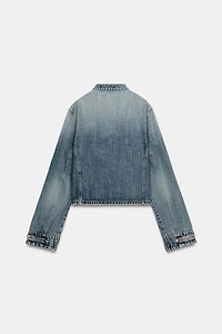 TRF FITTED BUTTON DENIM JACKET