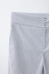 STRIPED FLARE PANTS