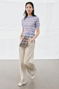 EXTRA-FINE WOOL STRIPED TOP