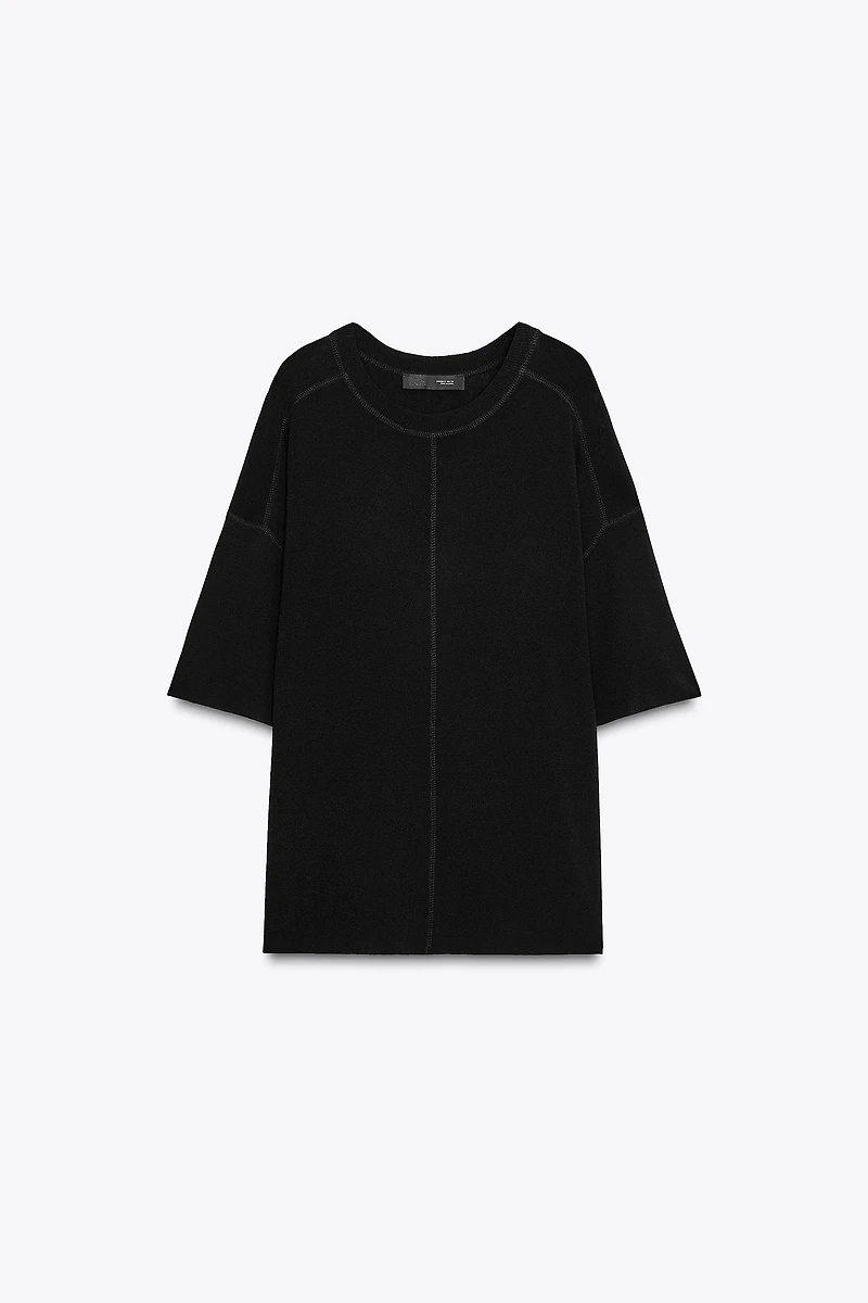 OVERSIZED BASIC KNIT TOP