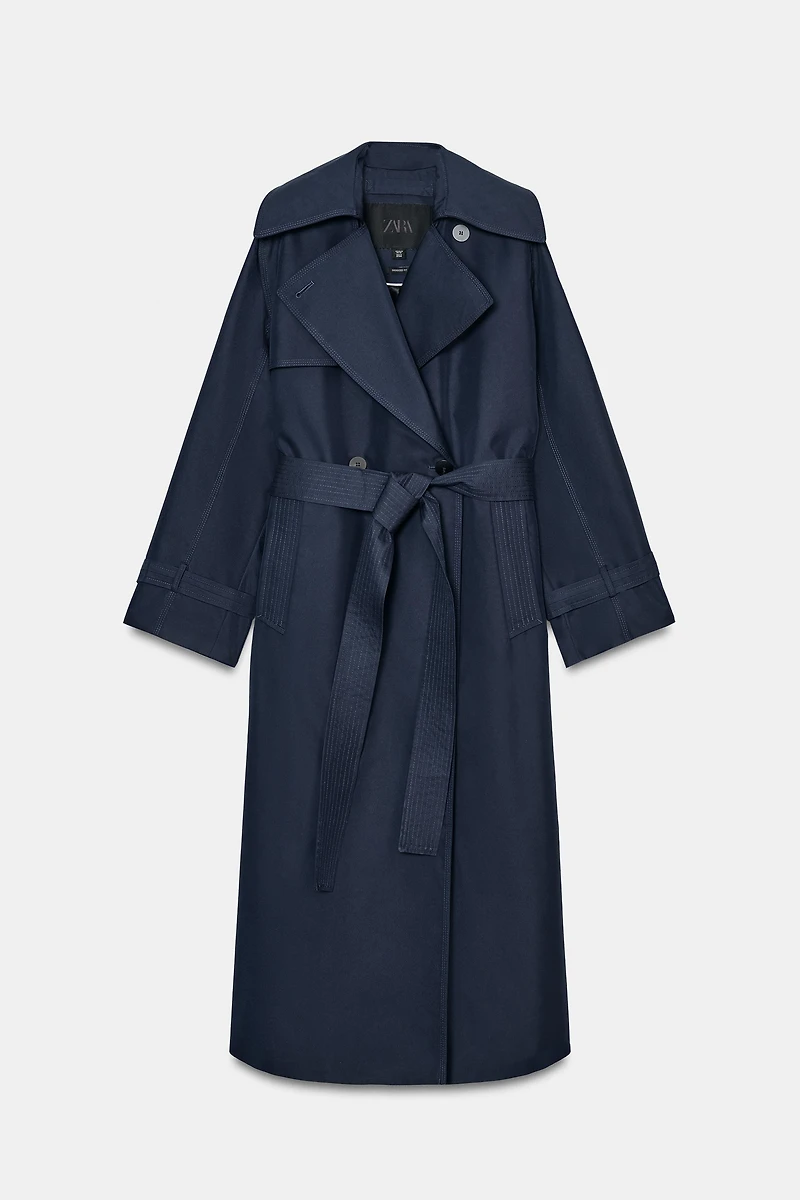 OVERSIZED BELTED TRENCH COAT ZW COLLECTION
