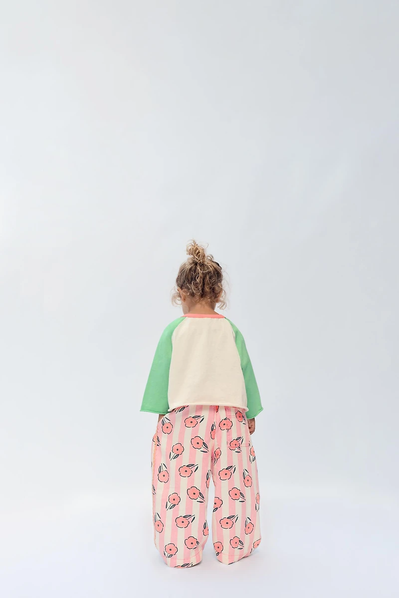 2-14 YEARS/ CONTRAST RAGLAN SLEEVE T-SHIRT LIMITED EDITION