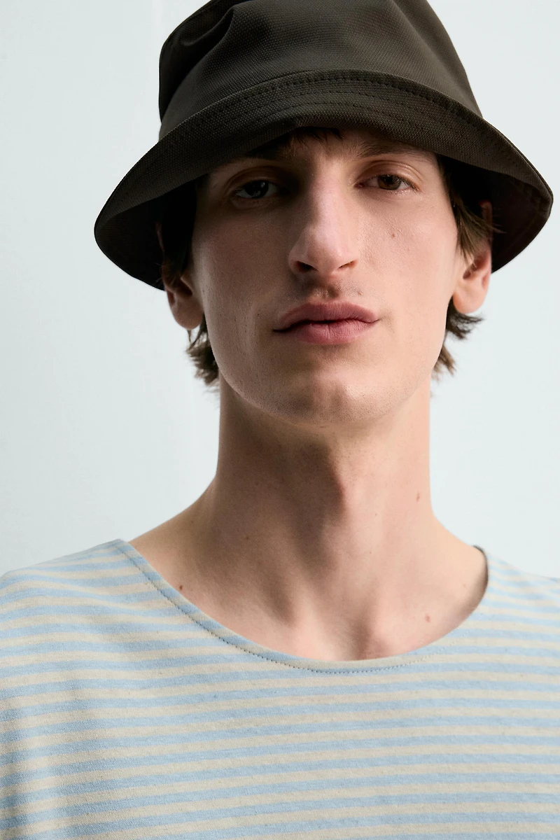 STRIPED JACQUARD T-SHIRT