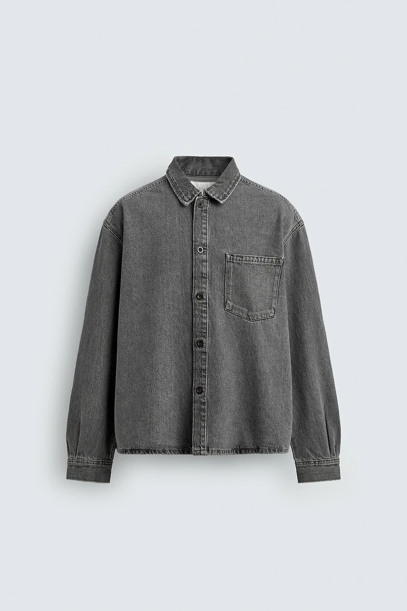 BOXY FIT DENIM SHIRT