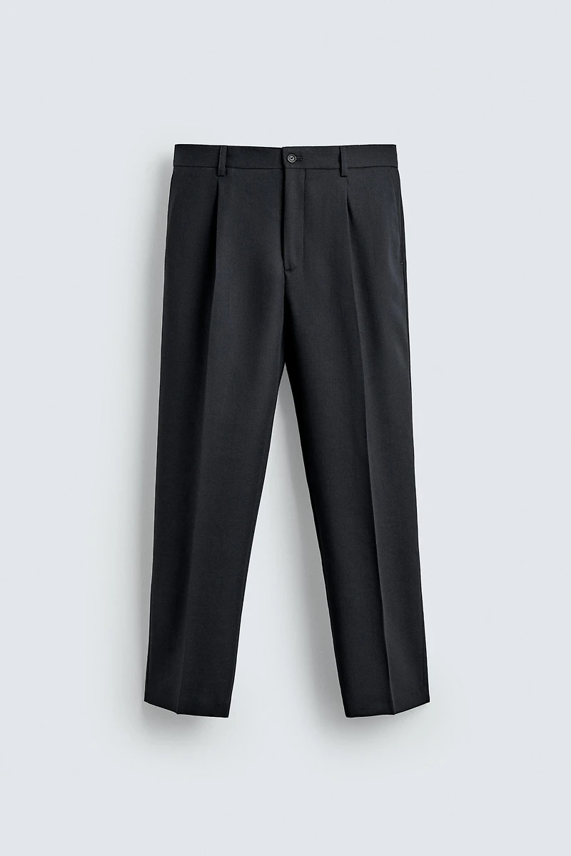 100% WOOL REGULAR FIT PANTS