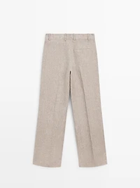 Linen suit trousers