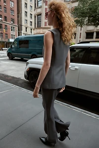 LONG DOUBLE BREASTED VEST