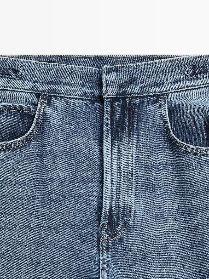 Mid-rise bell bottom jeans