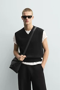 GILET EN MAILLE STRUCTUR