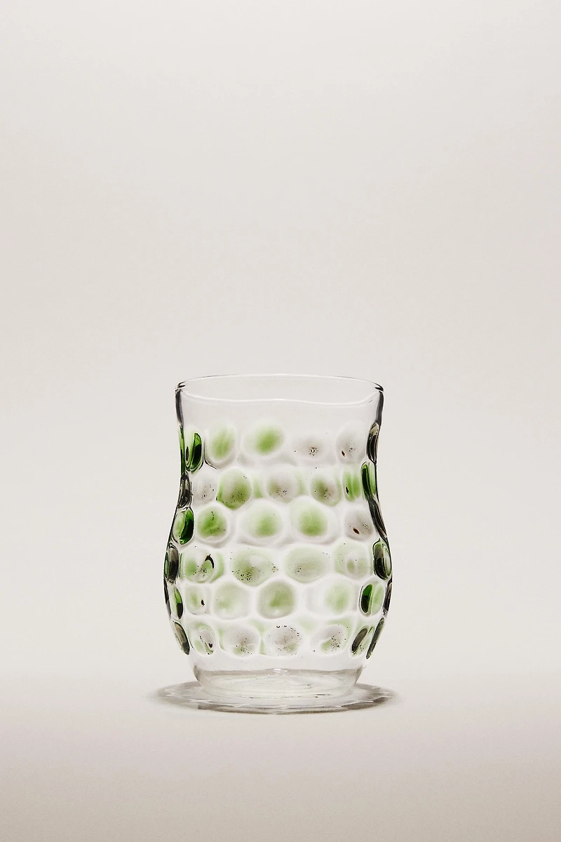 GOBELET VERRE RELIEF