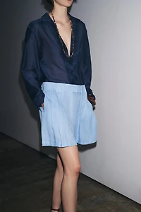 100% LINEN SHORTS ZW COLLECTION