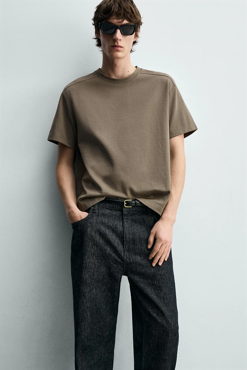 RELAXED FIT SEAMED T-SHIRT