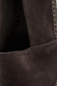 Leather espadrilles