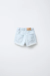 BERMUDA EN DENIM DÉCHIR