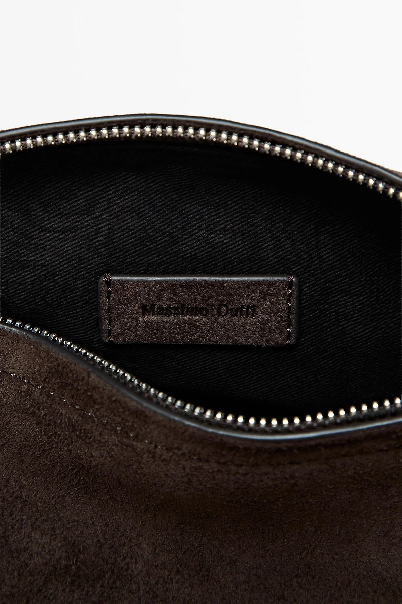 Sac à bandoulière en croûte de cuir