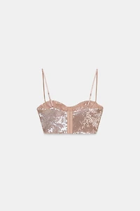 SEQUIN BRALETTE TOP