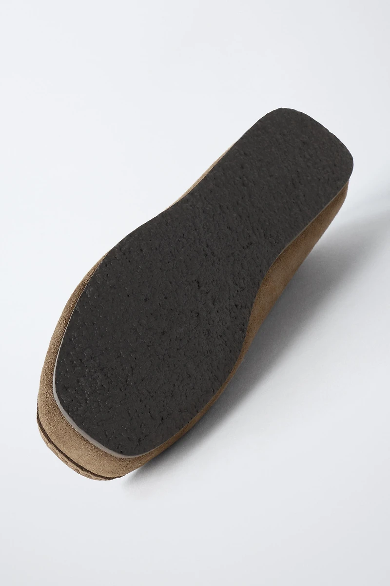 STITCHED LEATHER SHOES