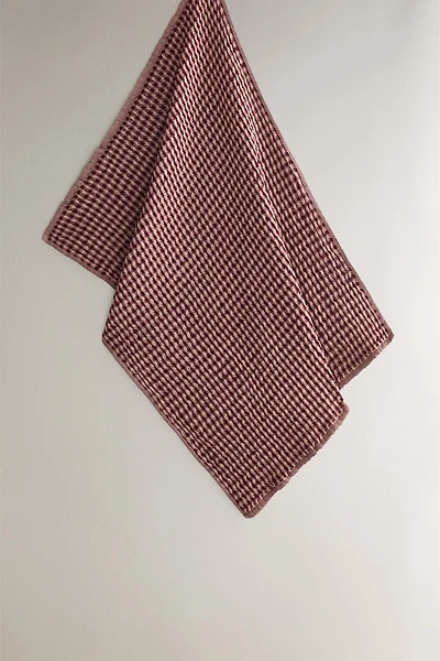 WAFFLE-KNIT COTTON KITCHEN TOWEL X COLLAGERIE