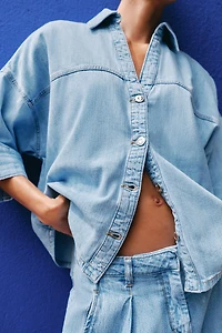 Z1975 WIDE SLEEVE DENIM SHIRT
