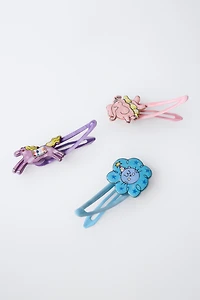 PACK OF THREE CIRCUS HAIR CLIPS