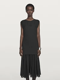 Robe midi deux pièces semi-transparente