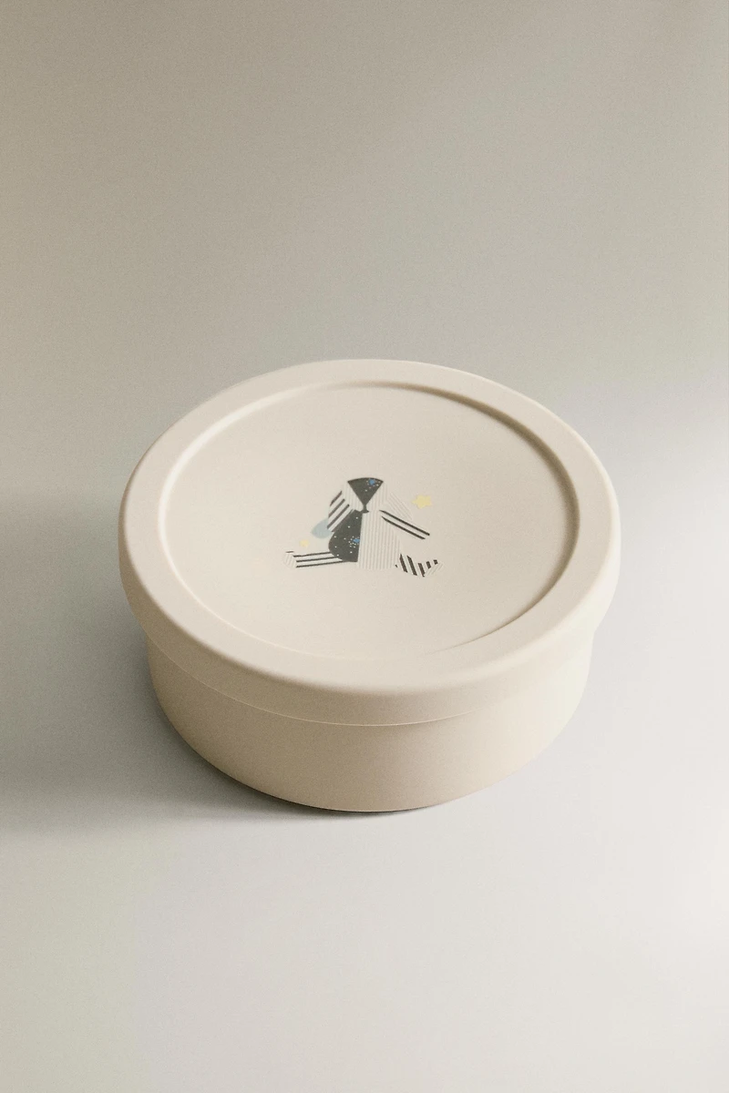 KIDS SILICONE RABBIT LUNCH BOX