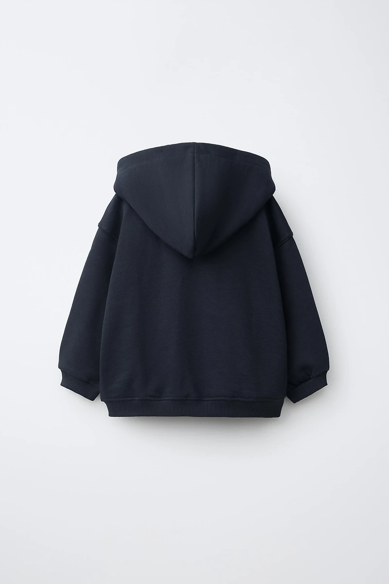 SWEAT ZIPPÉ À CAPUCHE