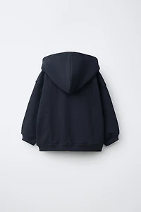 SWEAT ZIPPÉ À CAPUCHE