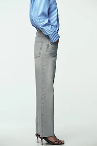Z.09 STRAIGHT ANKLE HIGH WAIST CROSSOVER JEANS