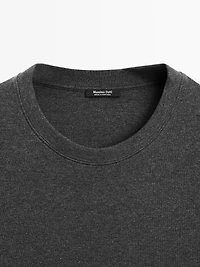 100% cotton interlock crew neck T-shirt