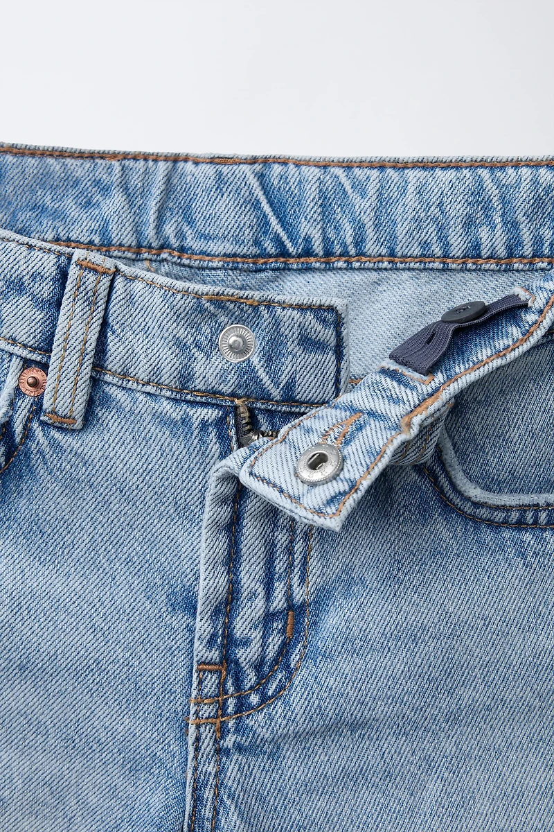 BERMUDA EN DENIM DROIT DÉCHIRÉ ZARA X BODY GLOVE ®