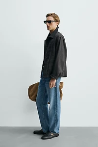 SURCHEMISE RELAXED FIT LIN ET COTON