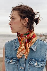 FOULARD IMPRIMÉ AQUARELLE MODAL SOIE