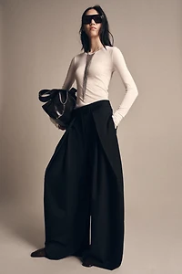 ZW COLLECTION PINSTRIPE PLEATED PANTS
