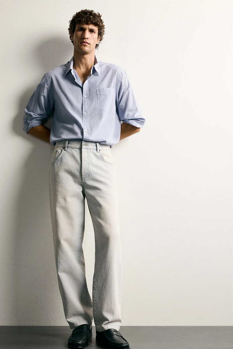 CROPPED BAGGY FIT JEANS