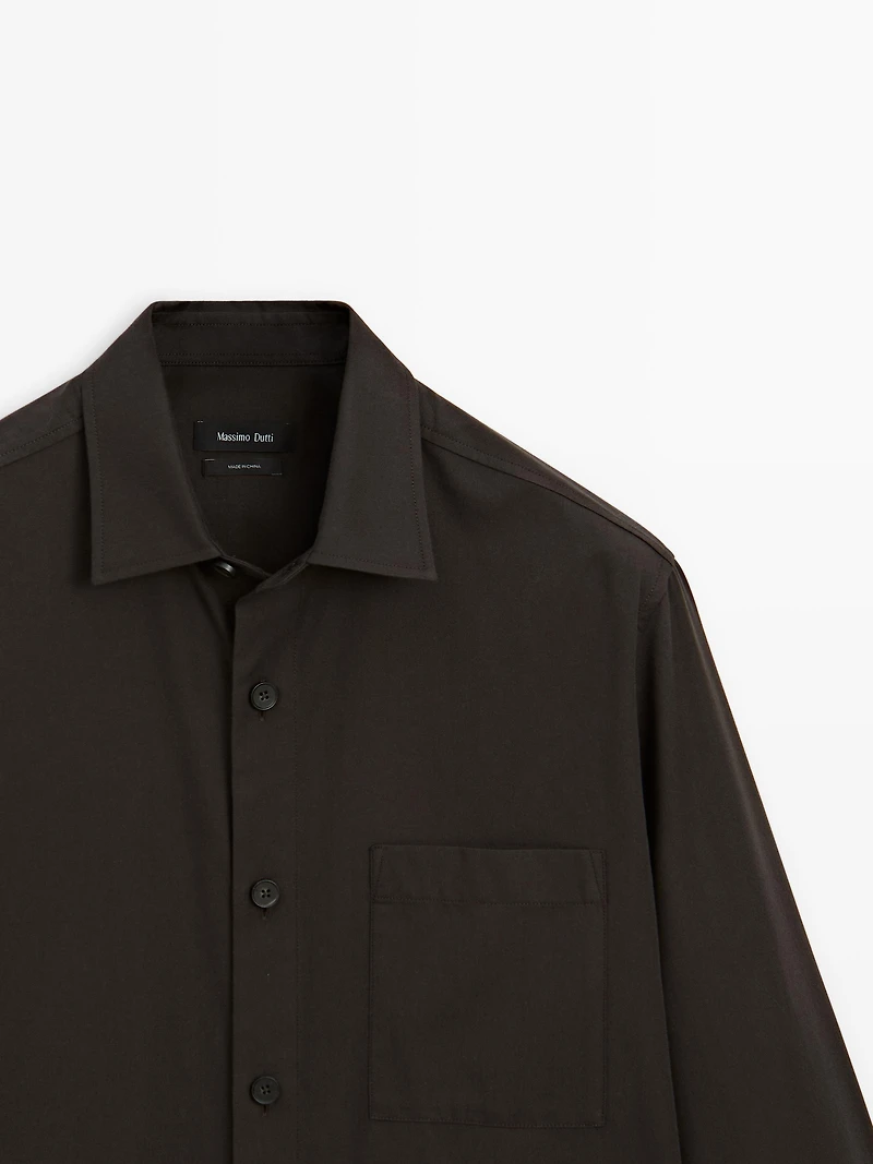 Chemise relaxed fit avec poche