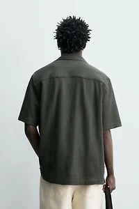 REGULAR FIT TEXTURED SHIRT